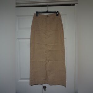Maeve Tan Maxi Skirt